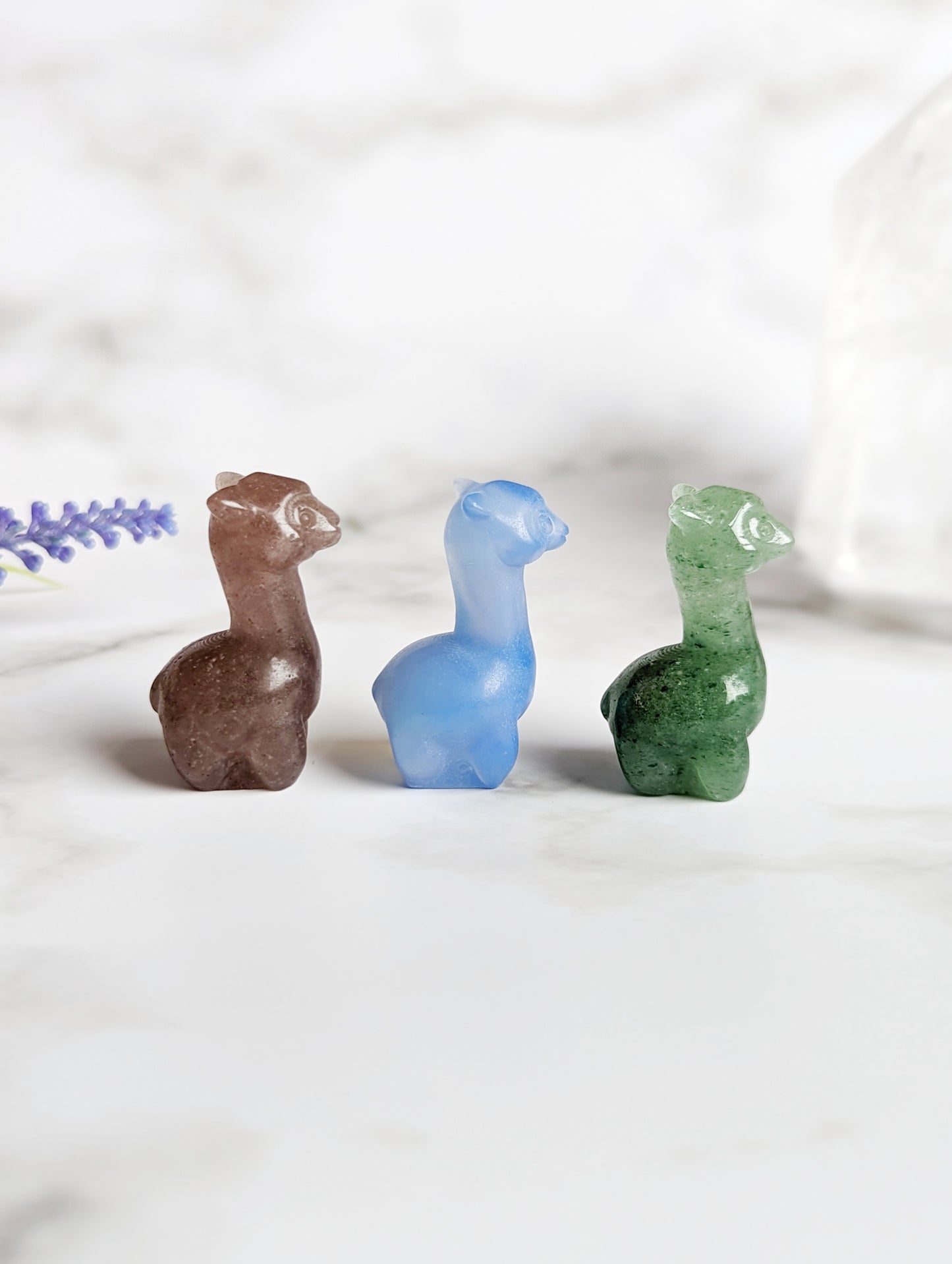 Mini Crystal Alpaca Figure