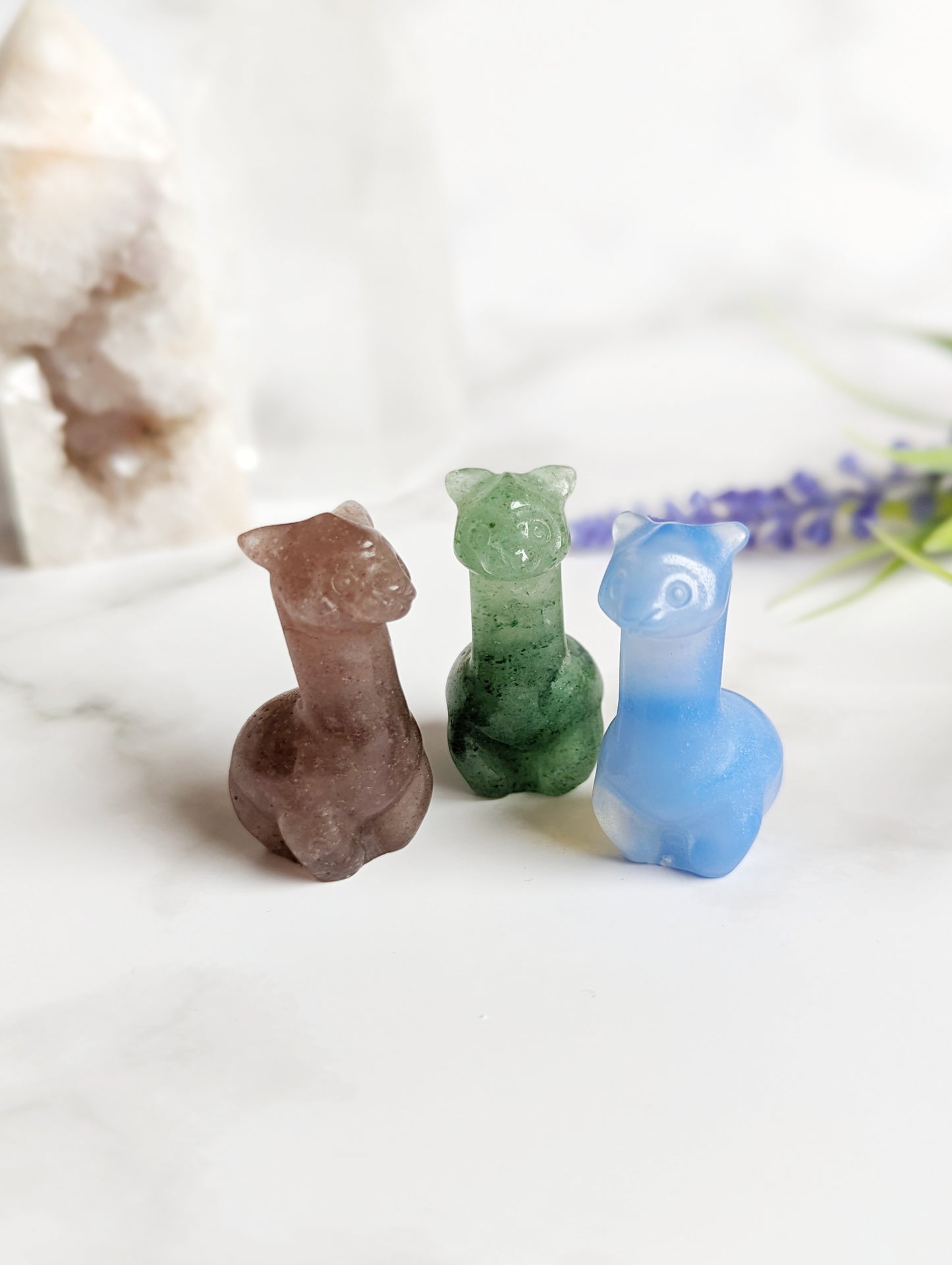 Mini Crystal Alpaca Figure