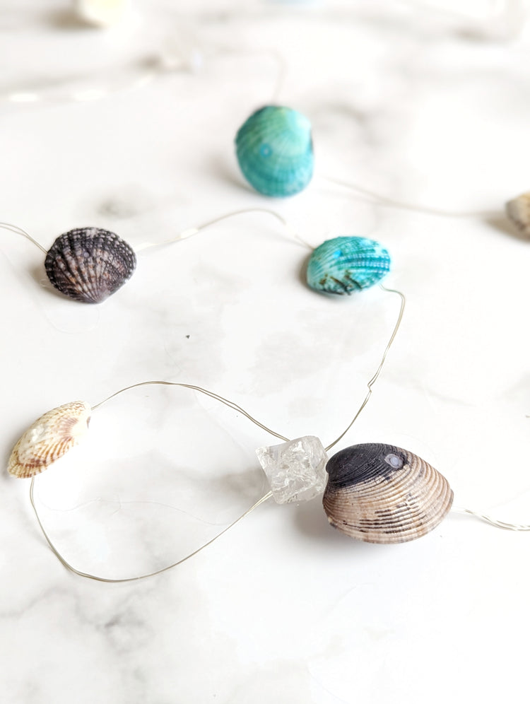 Seashell and Crystal String Lights