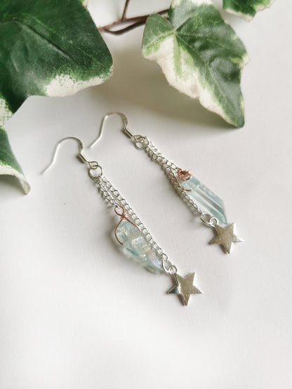 Star and Crystal Earrings