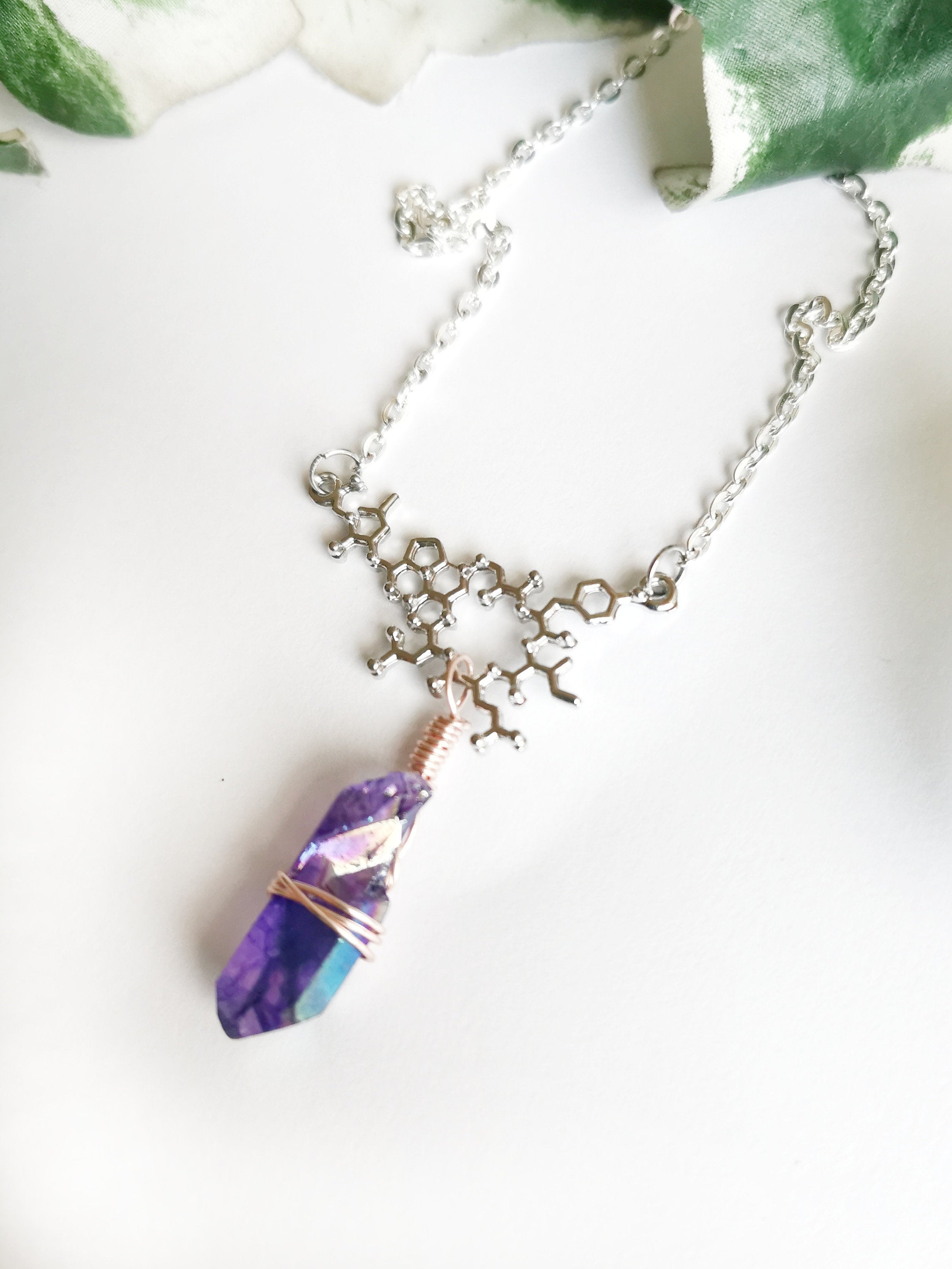 Purple Pendant Sparkle Necklace – Gear up Gifts