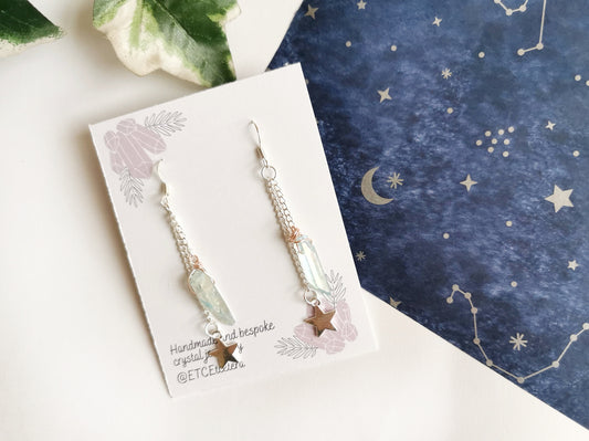 Star and Crystal Earrings