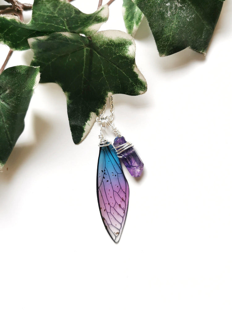 Fairy Wing Crystal Necklace