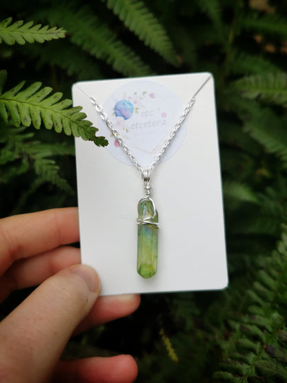 Apple Aura Quartz Necklace