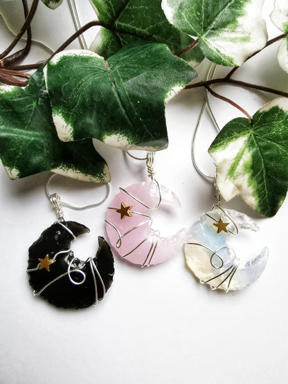 Opalite Moon Necklace