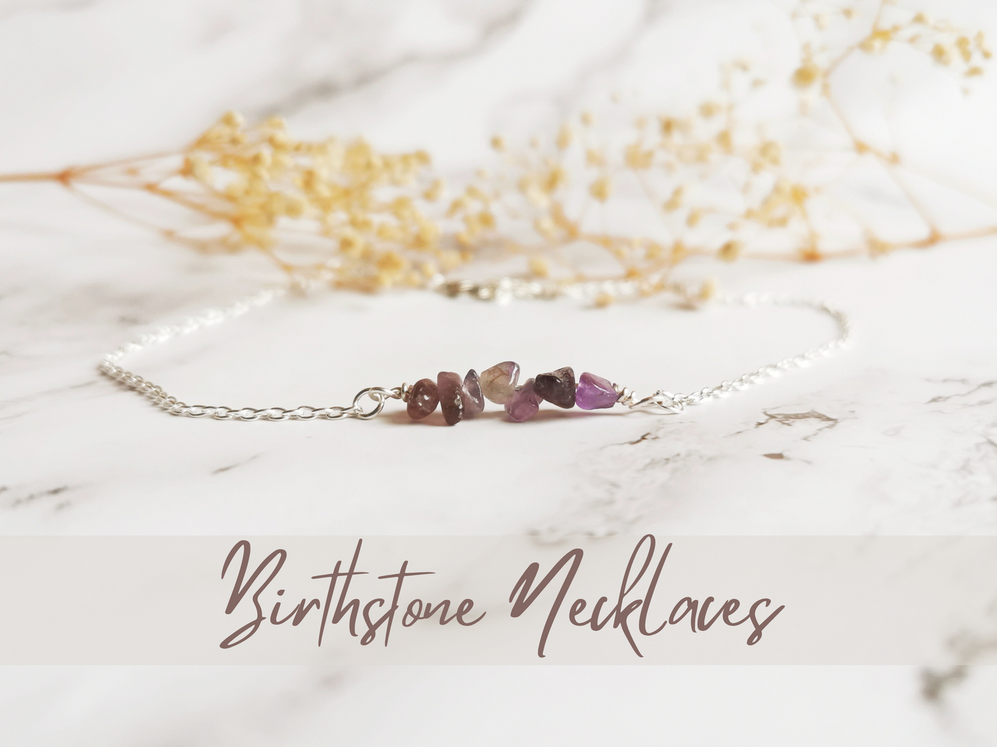Birthstone Crystal Necklace